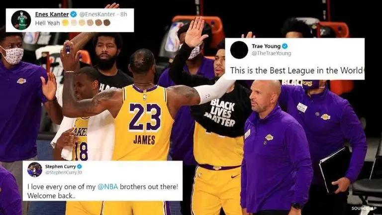 Steph Curry, Trae Young among NBA players celebrating league's long-awaited return steph curry