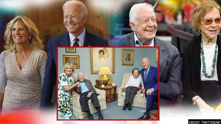 'Are the Bidens giants?': What made Joe & Jill look enormous in viral photo with Carters 'Are the Bidens giants?': What made Joe & Jill look enormous in viral photo with Carters