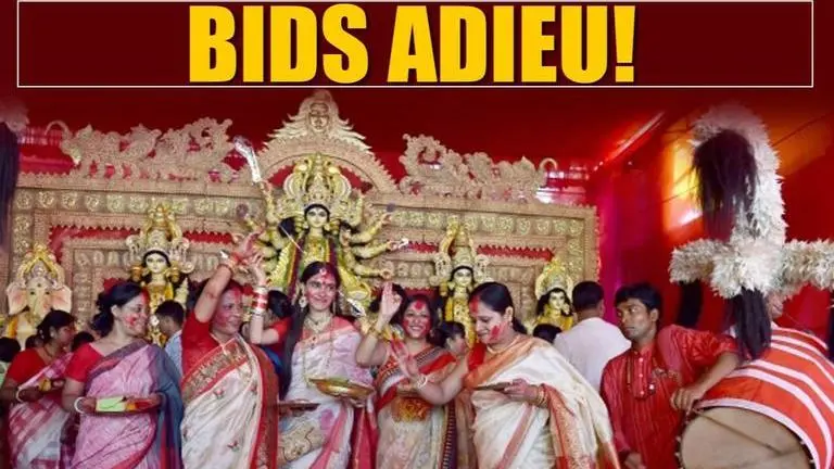 Durga Puja come to an end, as Kolkata bids adieu to celebrations Dussehra