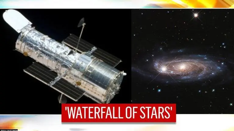 Hubble captures 'cosmic cascade' of UGCA 193 galaxy that looks like a waterfall; see pics Hubble