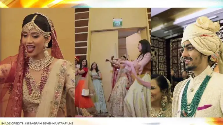 Video: Bride's dance with bridesmaids at wedding leaves groom emotional, watch Bride's dance