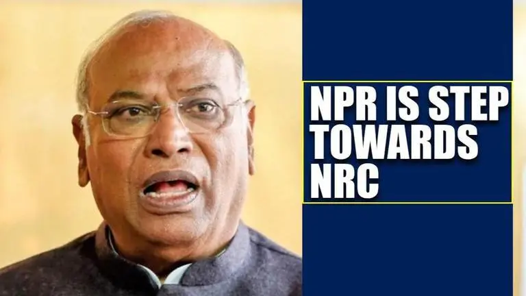 'NPR a step towards NRC,' says Mallikarjun Kharge after HM Shah rubbishes link Mallikarjun