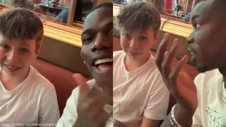 Paul Pogba meets young fan, gets emotional after talking about love for football Paul Pogba