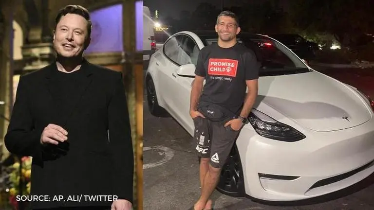 Elon Musk finally comes through for UFC star Beneil Dariush, sends him Loner Tesla Elon Musk