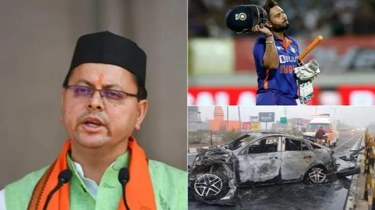 Rishabh Pant accident: Uttarakhand CM asks officials to ensure all possible arrangements Rishabh Pant, Uttarakhand CM, Pushkar Singh Dhami, Rishabh Pant accident, Rishabh Pant car accident, rishabh pant car accident, rishabh pant, rishabh