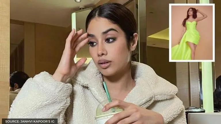 Janhvi Kapoor's neon asymmetrical dress is worth Rs. 2.74 lakhs; check out Janhvi Kapoor