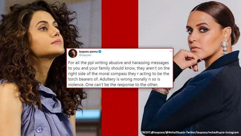 Taapsee Pannu stands in agreement with Neha Dhupia's strong statement,slams hateful trolls Taapsee