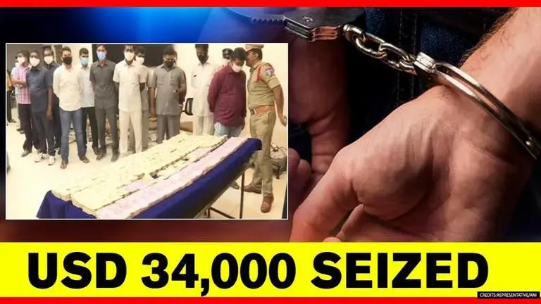Vijayawada Police arrests 2 men for cash smuggling; Rs 1.47 crore & USD 34,000 recovered Vijayawada Police arrests 2 men for cash smuggling; Rs 1. 47 crores & USD 34,000 seized