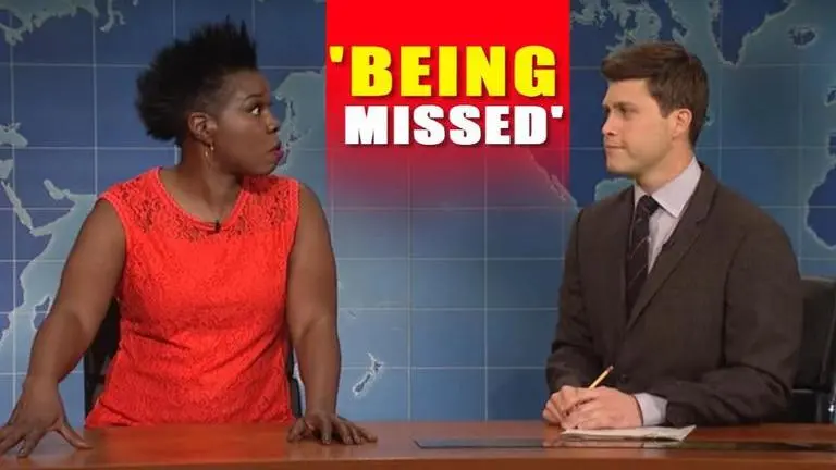 Colin Jost gives Leslie an SNL-style goodbye after she exited the show Colin Jost
