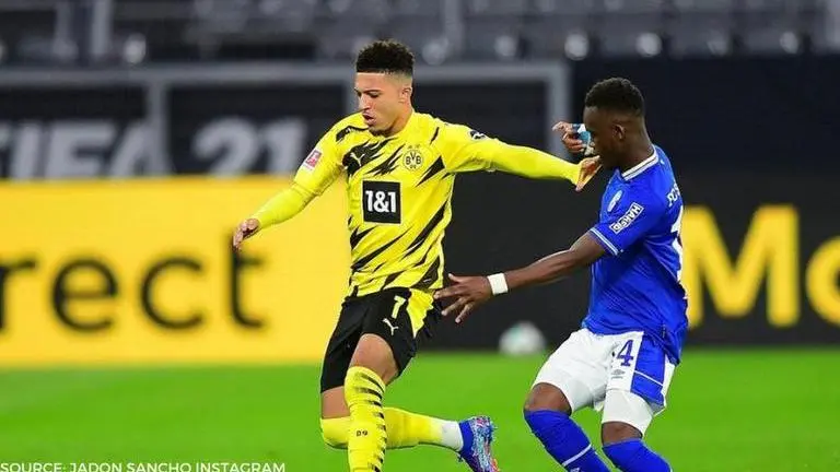 Dortmund star Jadon Sancho yet to score in Bundesliga despite 11 appearances Dortmund