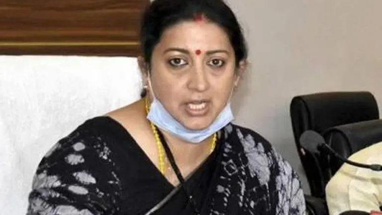 Cong 'restless' as farmers got freedom to sell crop anywhere in country: Smriti Irani Farm Laws