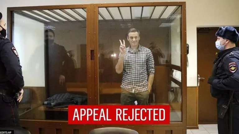 Moscow court rejects opposition leader Alexei Navalny's appeal against prison term Moscow court rejects opposition leader Navalny's appeal against prison term