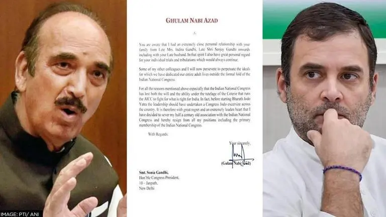 ‘Rahul demolished party’: Ghulam Nabi Azad’s 5 page scathing resignation exposes Congress Ghulam Nabi Azad