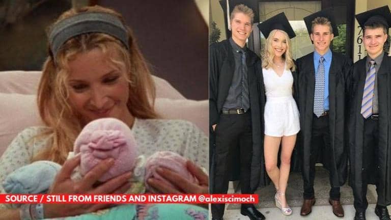 One of Phoebe Buffay's triplets from FRIENDS look just like her, say ...