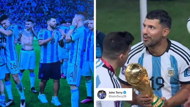 Sergio Aguero joins Argentina's World Cup celebrations, John Terry fires epic burn Sergio Aguero, Argentina, John Terry, World cup, World cup 2022, john terry mocks aguero, messi, world cup final, aguero world cup final