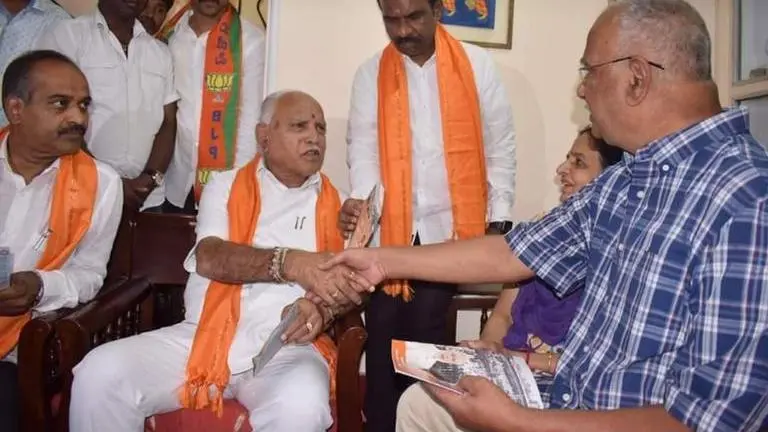 Karnataka CM Yediyurappa undertakes door-to-door campaign on CAA, targets Congress BS Yediyurappa