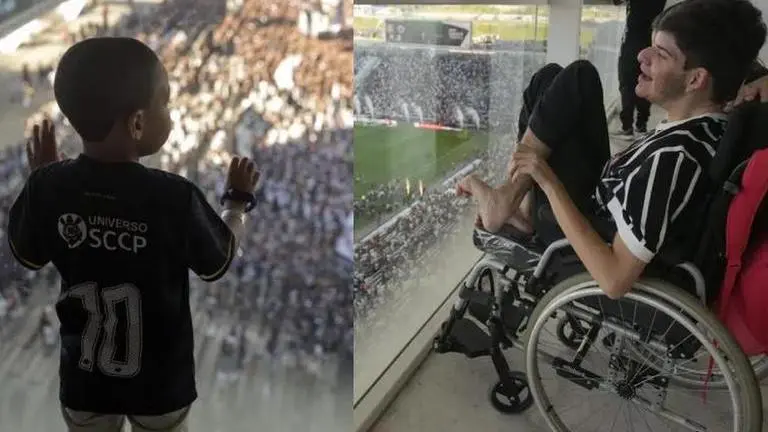Brazil stadiums make special arrangements for soccer fans who can now watch the game with comfort Autistic fans watch soccer