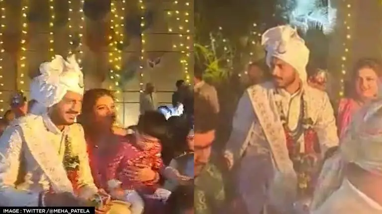 Axar Patel ties knot with his childhood sweetheart Meha Patel; Watch viral videos Axar Patel