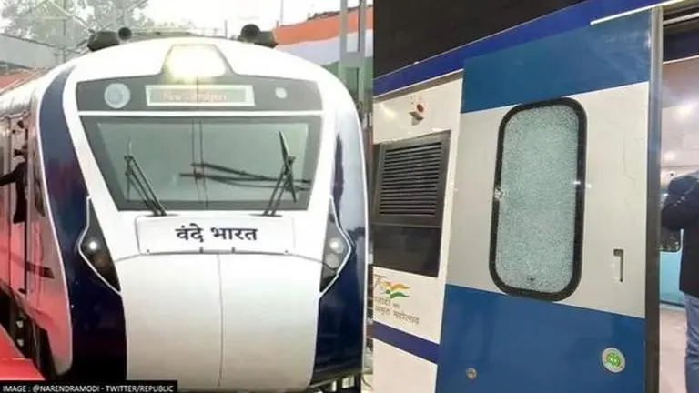 Brick pelted at brand new Jalpaiguri-Howrah Vande Bharat Express; glass window cracks Vande Bharat Express