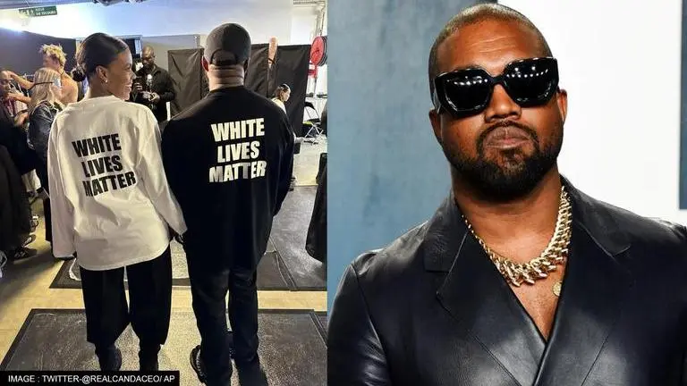 Kanye West sparks controversy as he wears 'White Lives Matter' shirt at Paris Fashion Week Kanye West