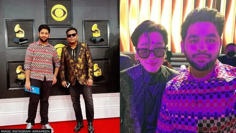 Grammys 2022: AR Rahman, son Ameen meet BTS at award night; excited fans call for collab BTS, AR Rahman
