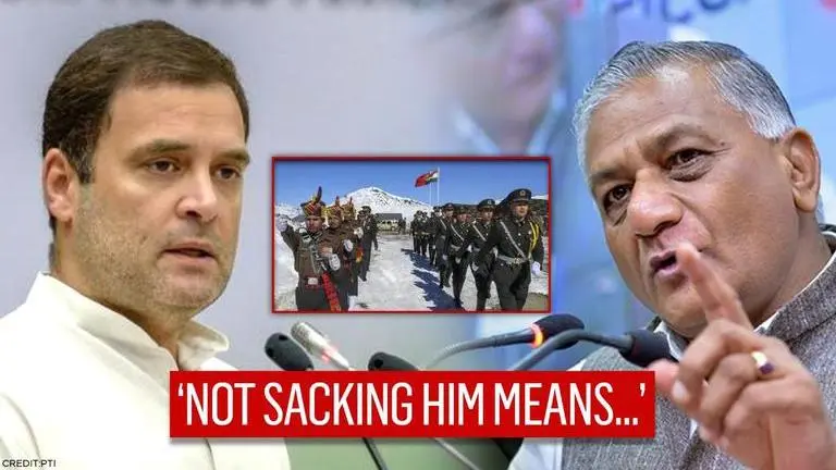 Rahul Gandhi demands ex-Army Chief VK Singh's resignation over LAC 'transgression' remark BJP