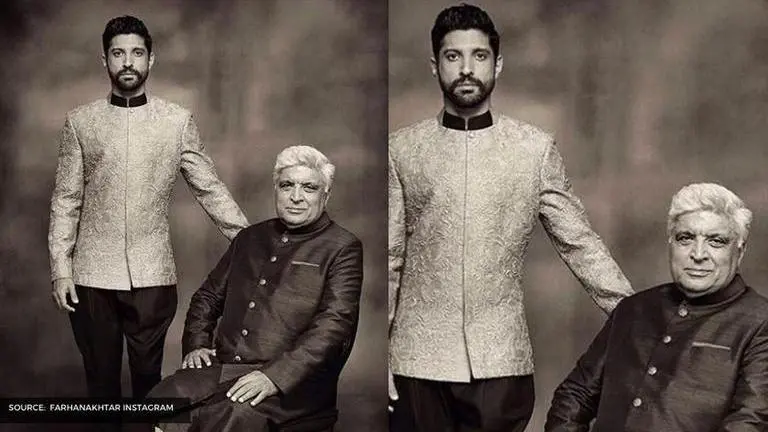 Farhan Akhtar and Javed Akhtar's adorable pictures together Farhan Akhtar