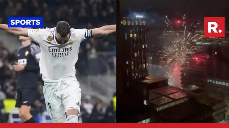 Liverpool fans set off fireworks outside Real Madrid team hotel ahead of UCL match Real Madrid