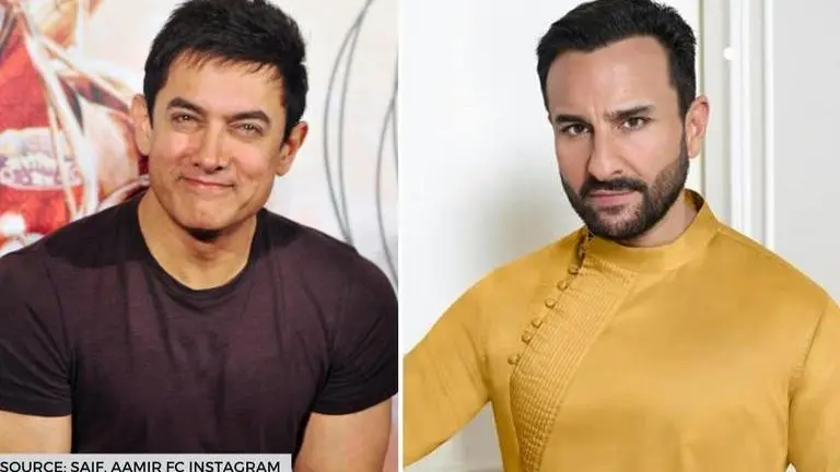 Unseen Pic of the Day: Young Aamir Khan & Saif Ali Khan look suave in this throwback post aamir khan