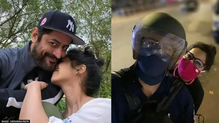 Mohit Raina shares loved-up pictures alongside wife Aditi in special Valentine's Day post Mohit Raina, Aditi