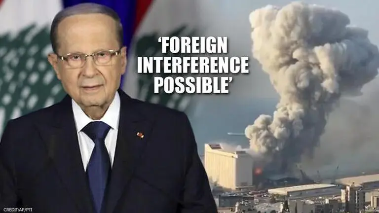 Beirut explosion: President says 'missile or bomb' may have caused the blast Beruit