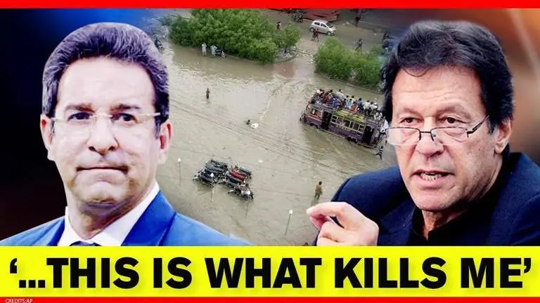 Wasim Akram distraught at Karachi flood apathy; clarifies 'agenda' as Imran Khan comes up Wasim Akram