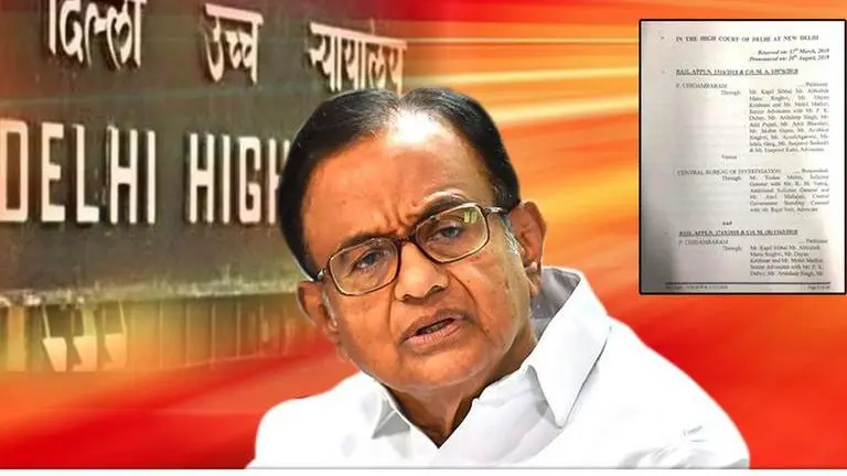 ACCESSED: Delhi HC Order That Denied Chidambaram Bail Chidambaram