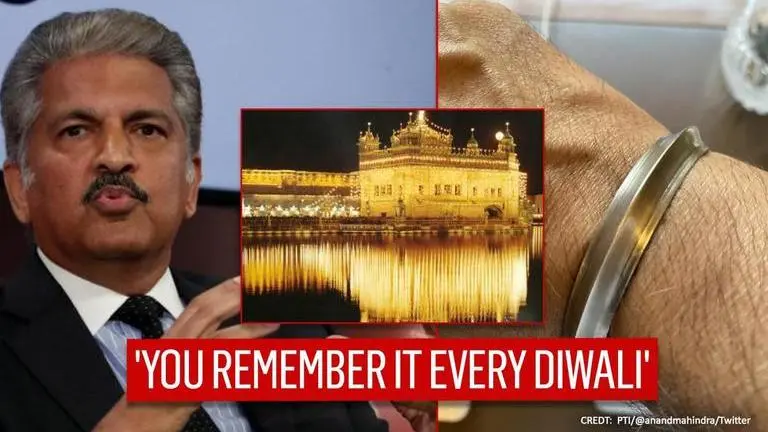 Anand Mahindra goes down memory lane; shares story of Kada from 1975 Diwali in Amritsar Anand Mahindra recounts old memories, shares picture of Kada bought in 1975 from Amritsar