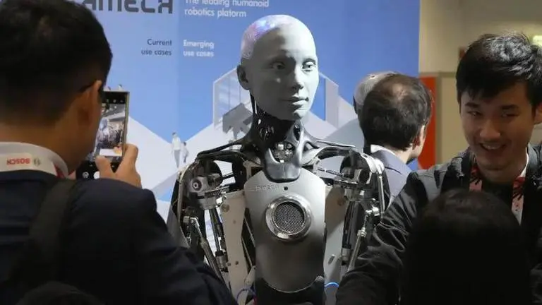Humanoid robots say they could be 'more efficient leaders than humans'; but won't take jobs away