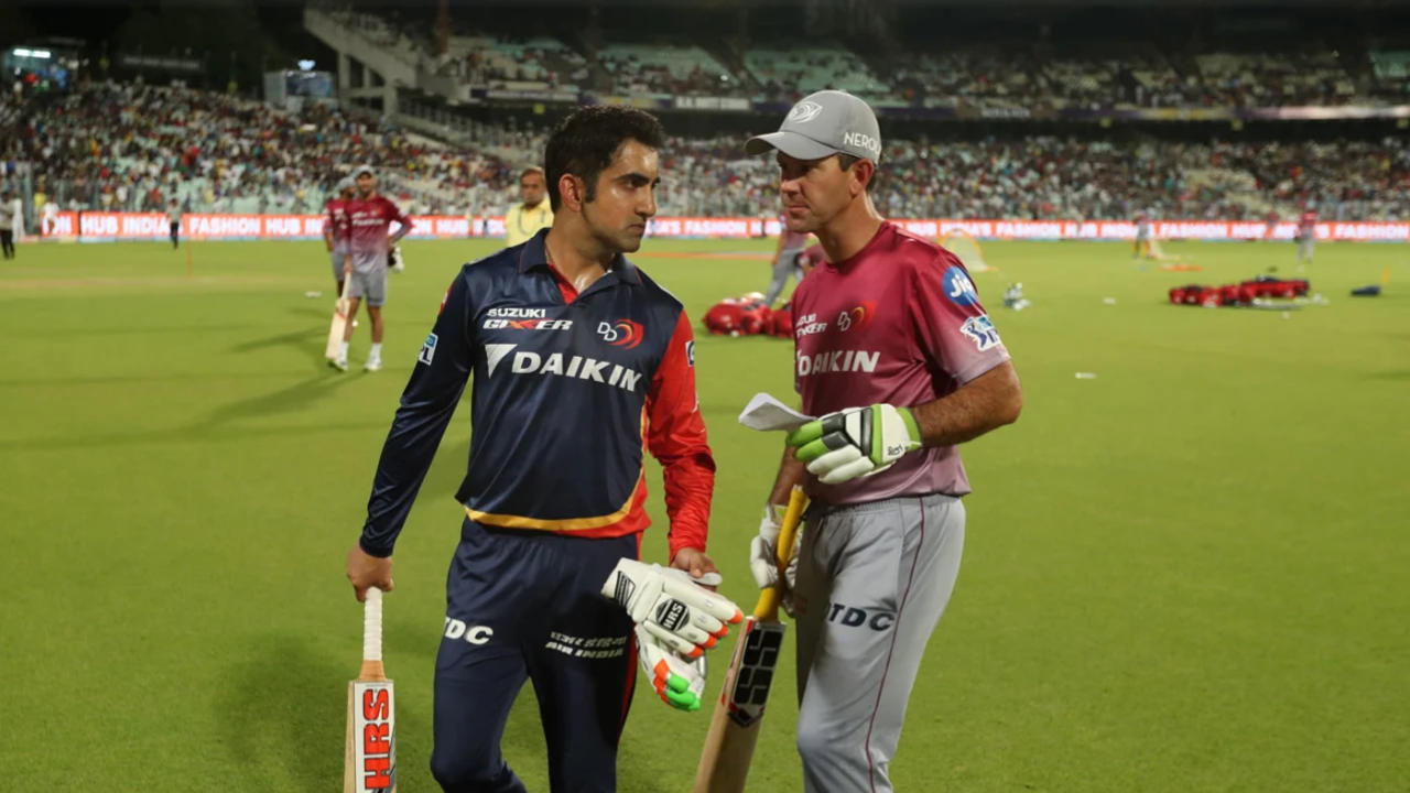 Gautam Gambhir and Ricky Ponting