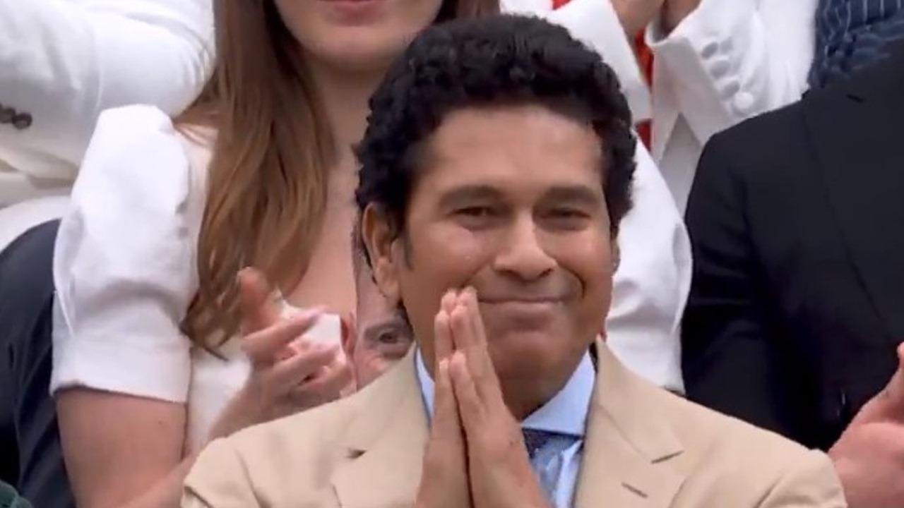 Sachin Tendulkar expressing gratitude to everyone at Wimbledon