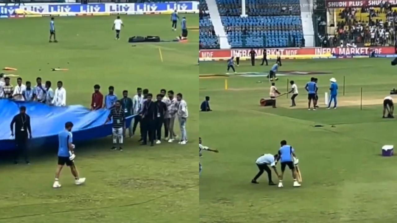 A ground staff touches feet of virat kohli video viral india vs bangladesh