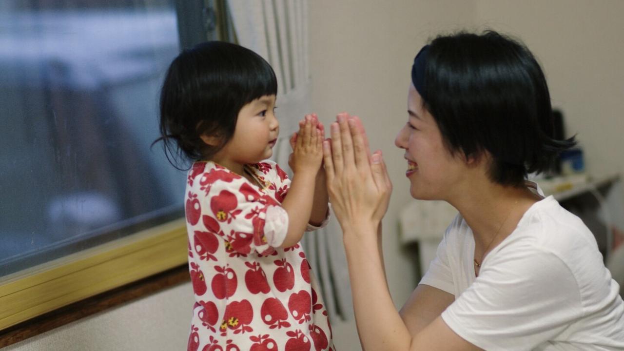 A Japanese mother with her child.