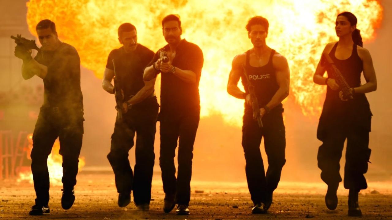 A still from Singham Again trailer