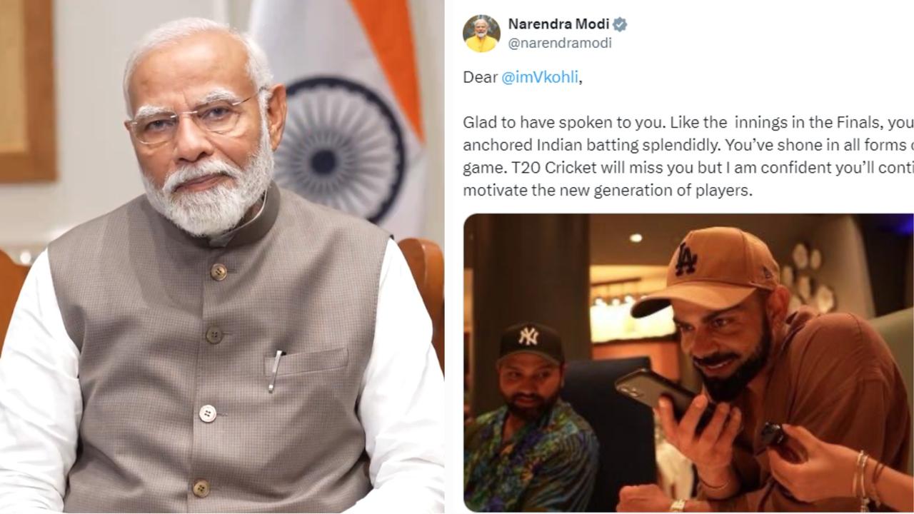 PM Narendra Modi congratulates Virat Kohli