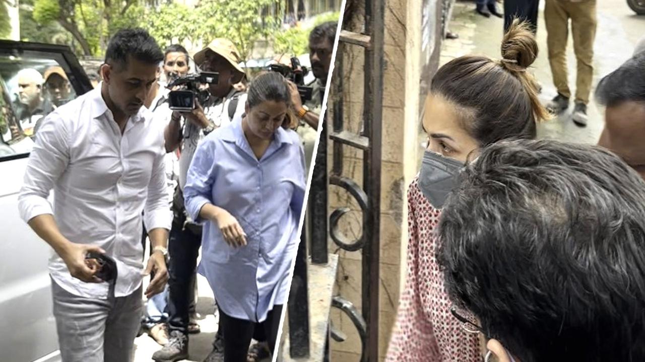 Amrita and Malaika arrive at their mother's residence