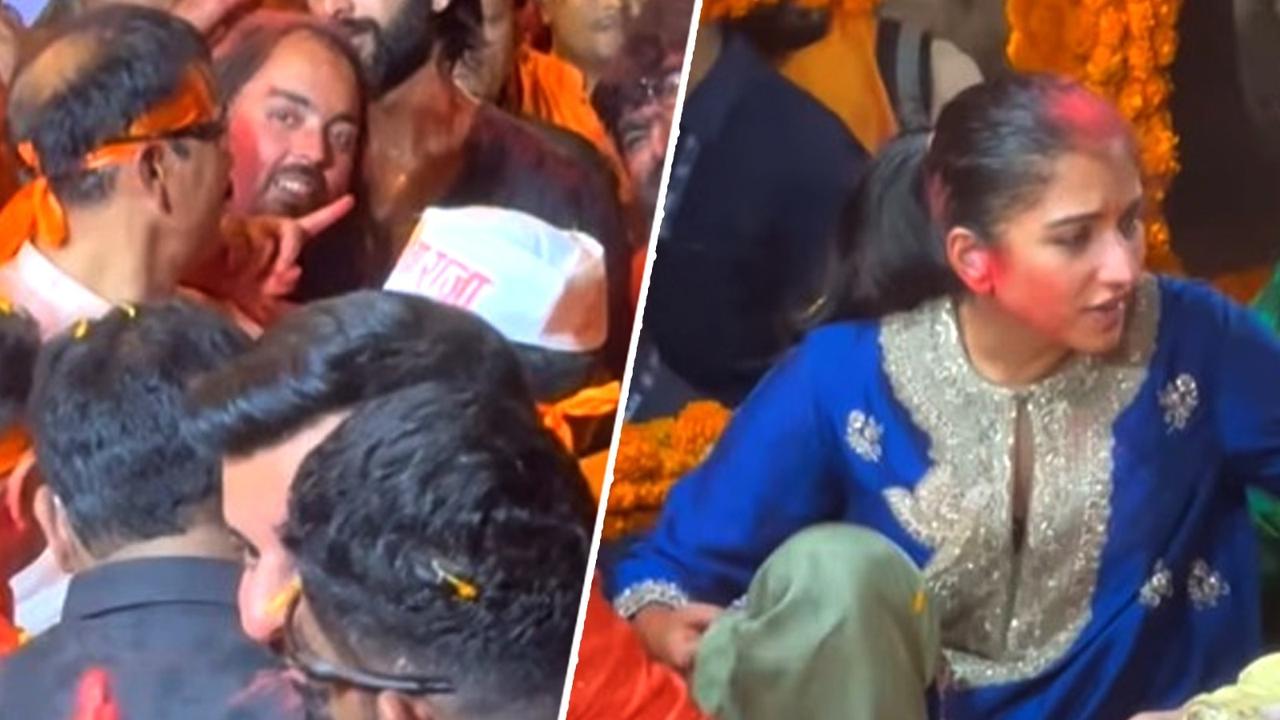 Anant Ambani and Radhika Merchant at Ganapati Visarjan