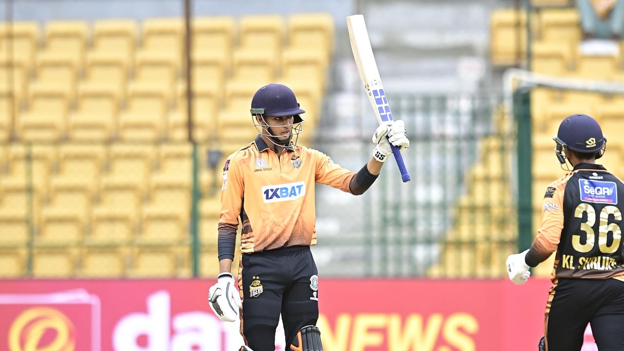 Aneeshwar Gautam and KL Shrijith script Hubli Tigers’ 42 Run Triumph Over Mangaluru Dragons   