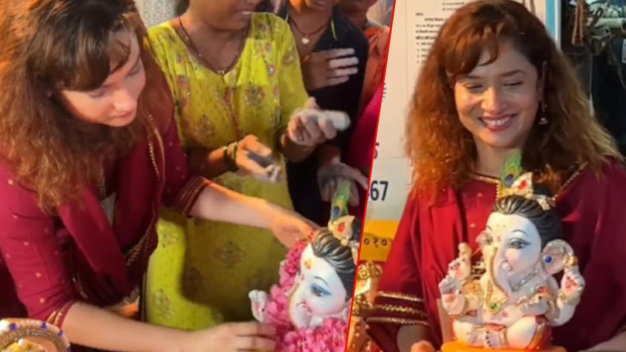 Ankita Lokahnde brings home Ganpati