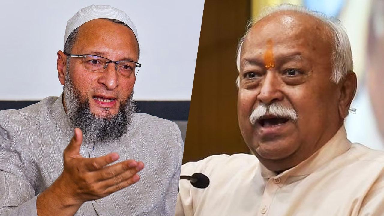 Asaduddin Owaisi and Mohan Bhagwat