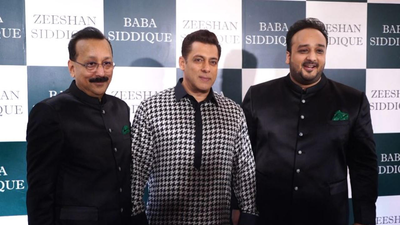 baba siddique with salman khan