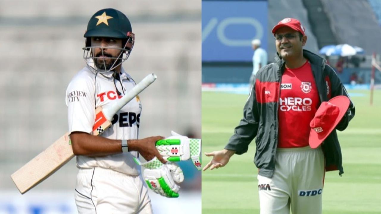 Babar Azam and Virender Sehwag