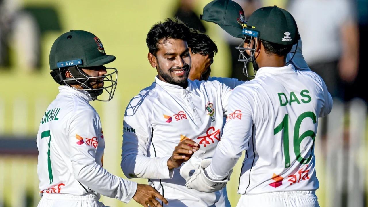 bangladesh bowled out pakistan for 274 runs with mehdi five wickets haul