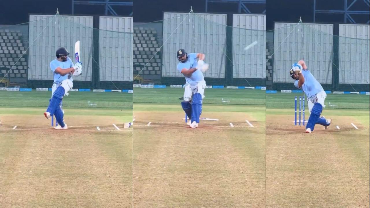 Before the Champions Trophy, Rohit Sharma sweated it out in the nets, the VIDEO is going viral on social media